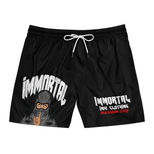 “IMMORTAL NINJA” Mid-Length Swim Shorts